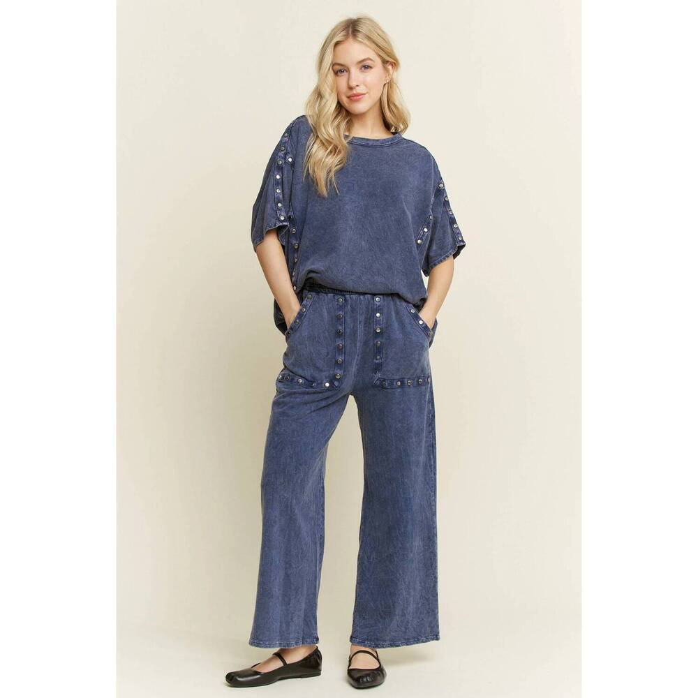 NEW J.HER relax in stud set in washed indigo